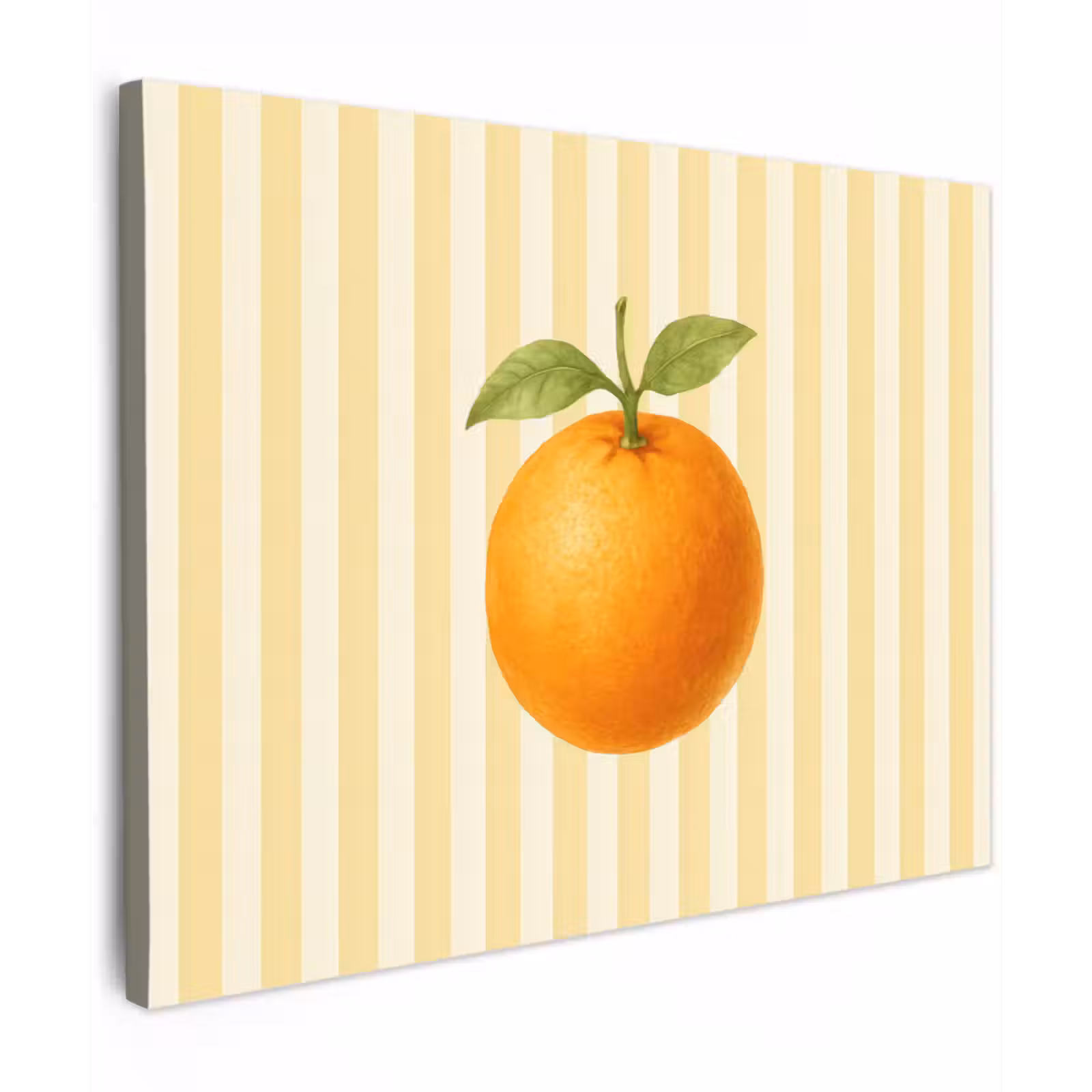 Canvas schilderij - Sinaasappel - Strepen - Oranje - Zomers — 1