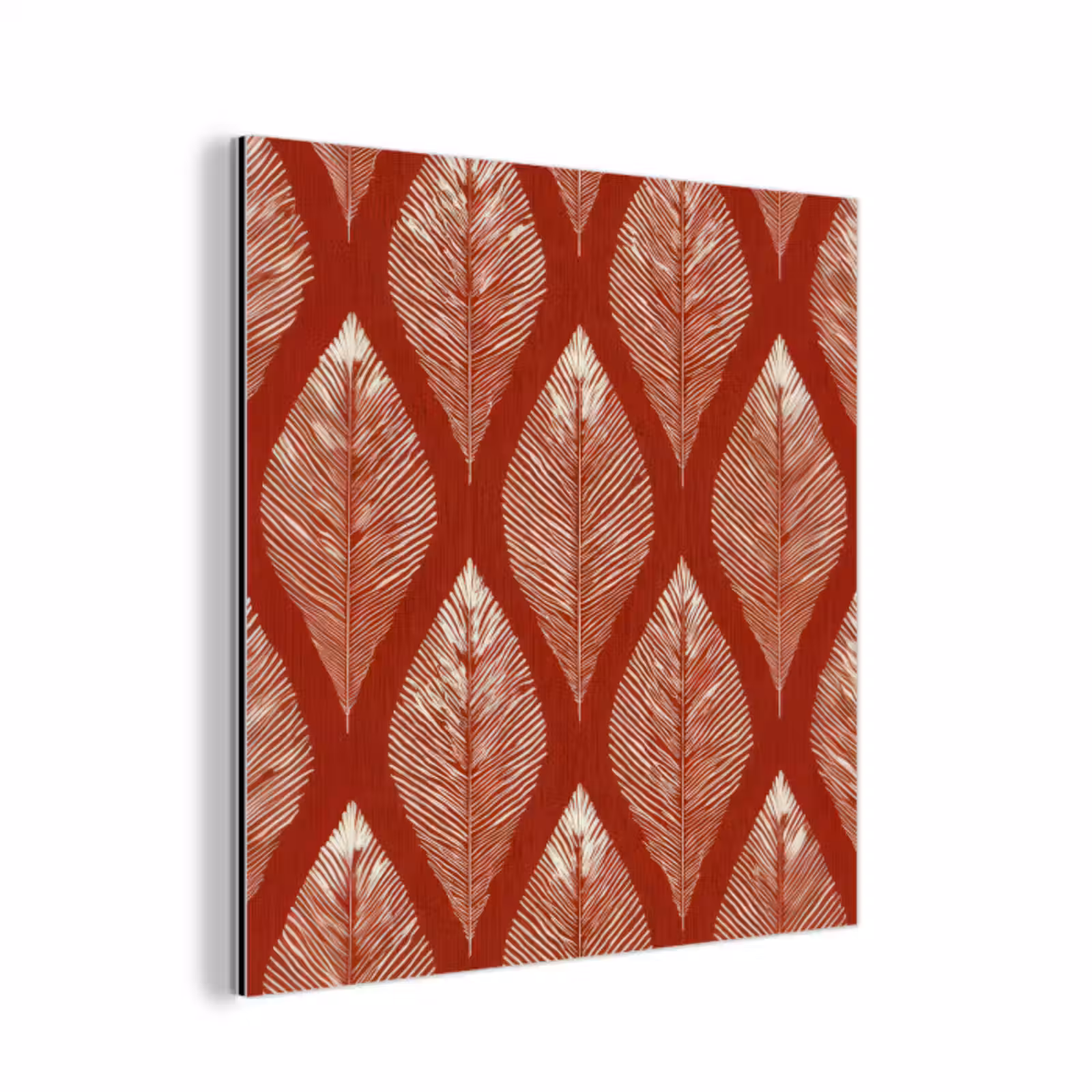 Aluminium schilderij - Bladeren - Rood - Elegant — 1