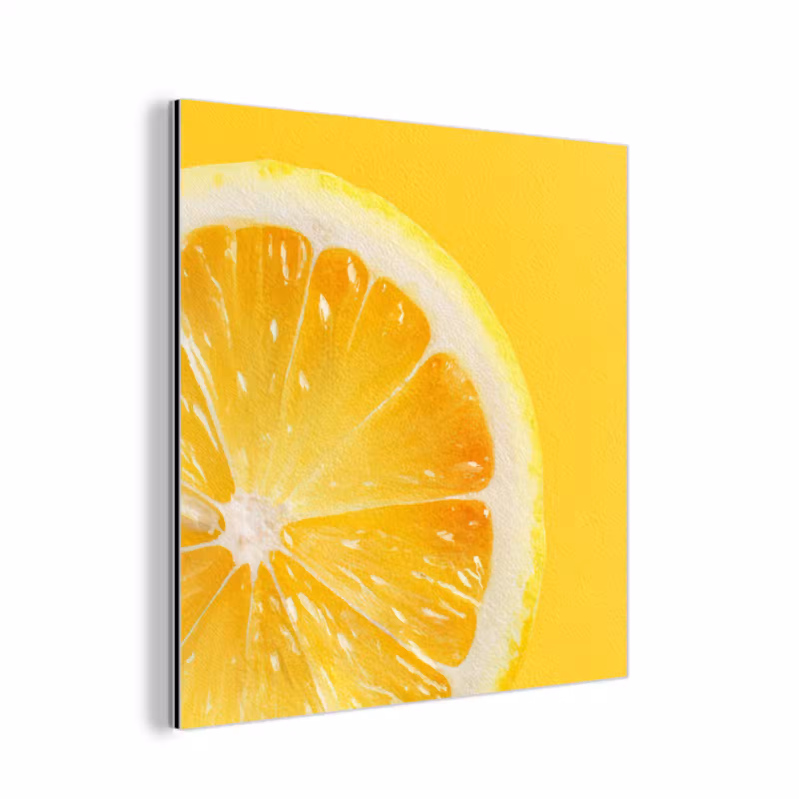 Aluminium schilderij - Citroen - Geel - Zonnig — 1