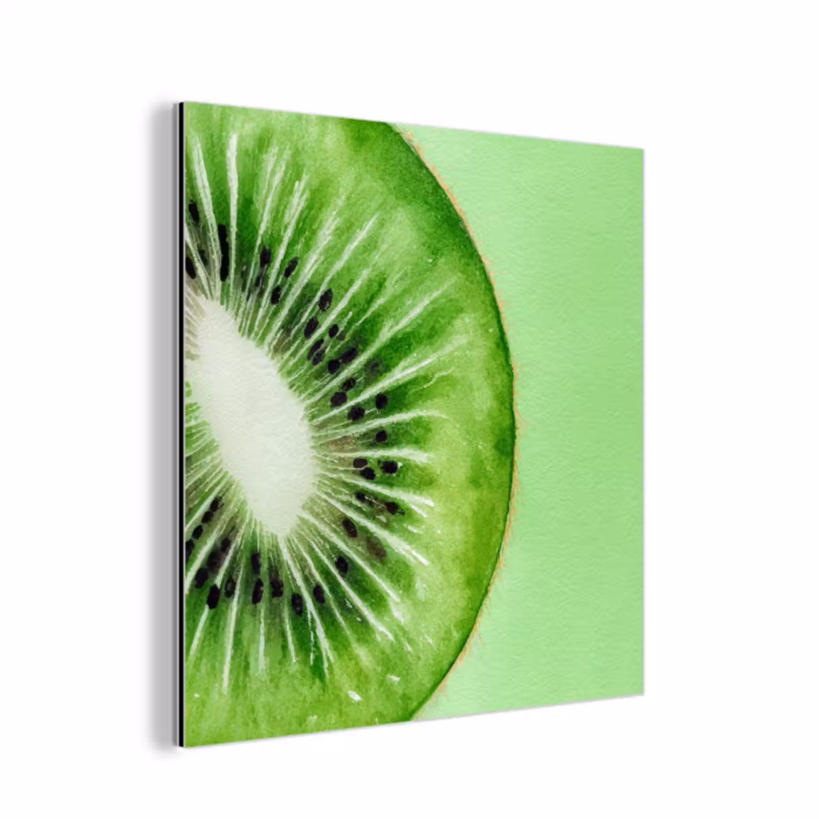 Aluminium schilderij - Kiwi - Groen - Fris — 1