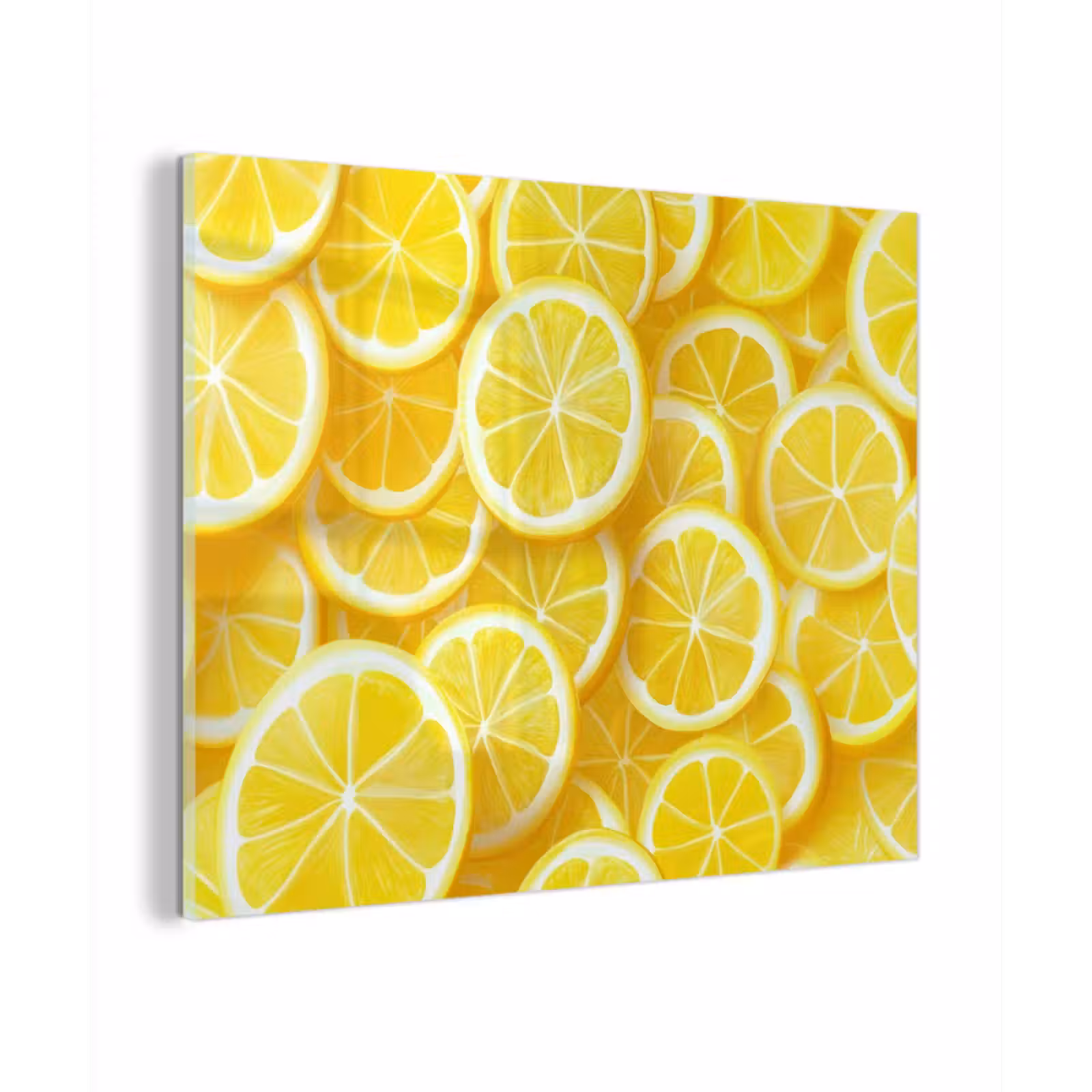 Glas schilderij - Citroenen - Geel - Zomers - levendig — 1