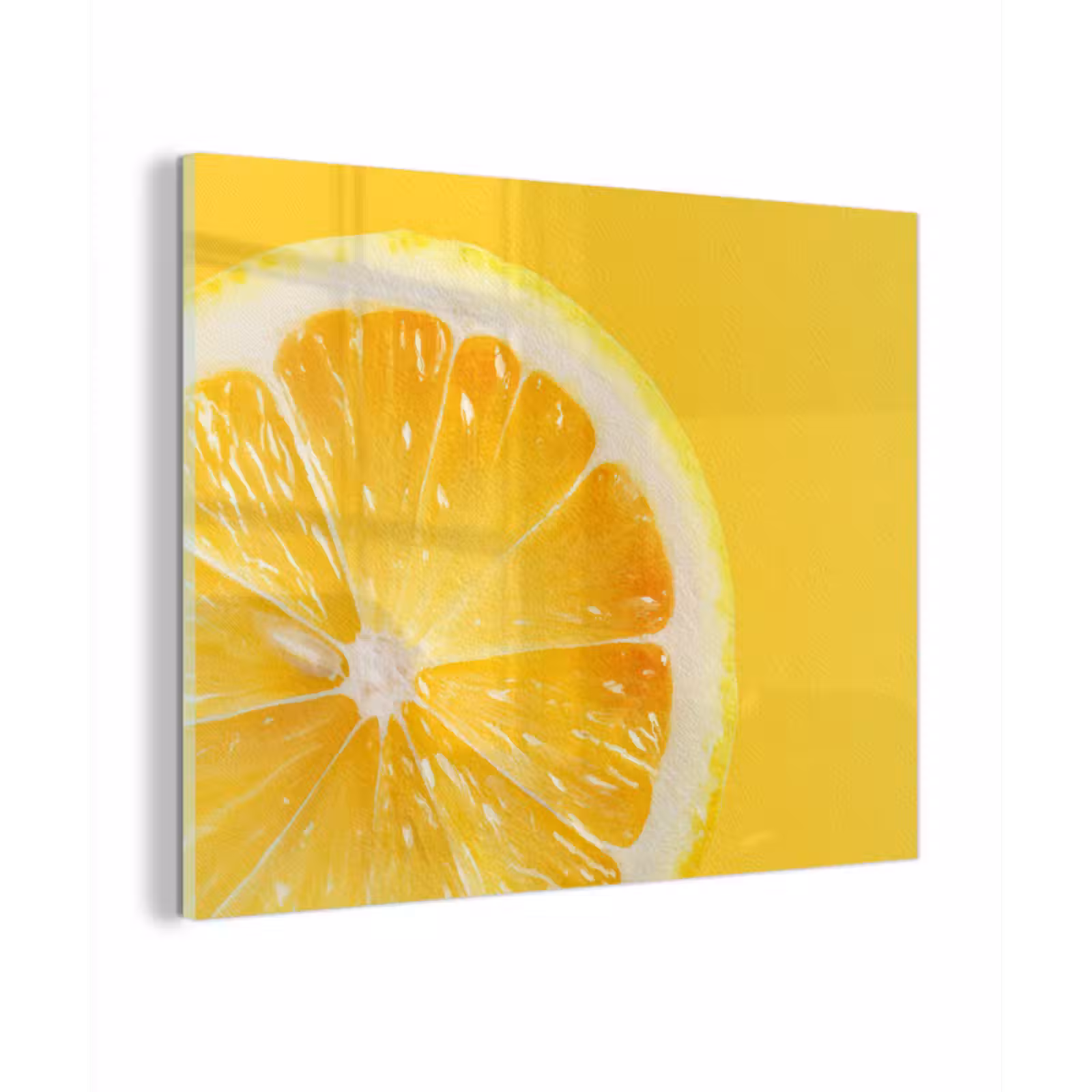 Glas schilderij - Citroen - Geel - Zonnig — 1