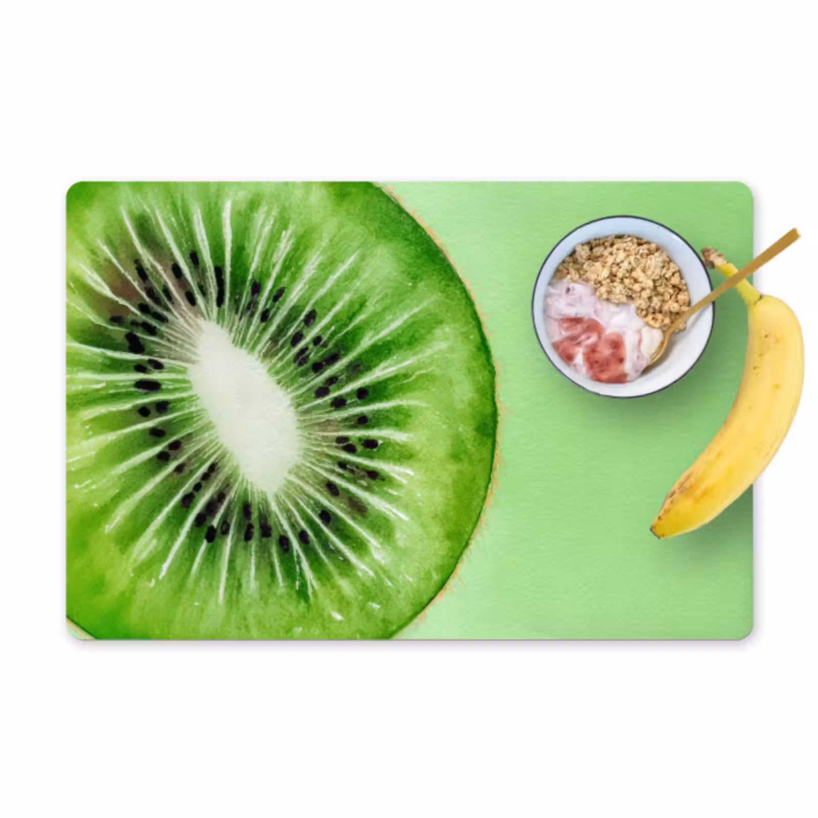 Placemat - 6 stuks - Kiwi - Groen - Fris — 1