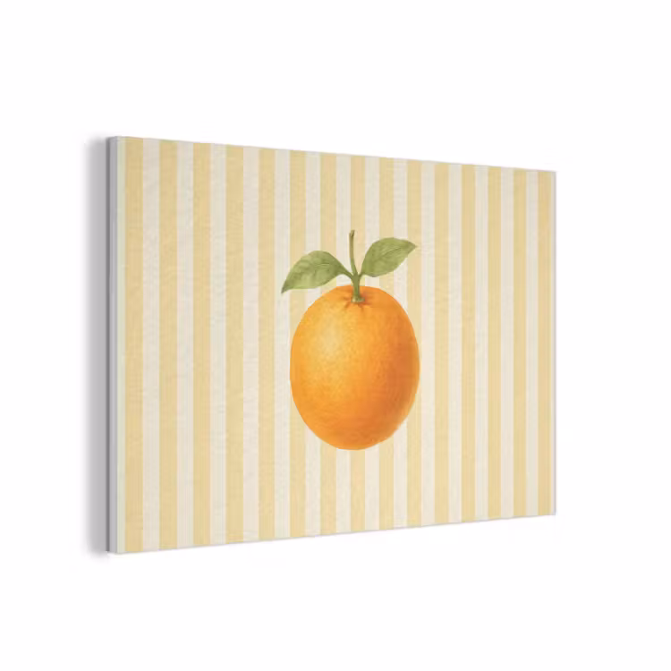 Akoestisch schilderij - Sinaasappel - Strepen - Oranje - Zomers — 1