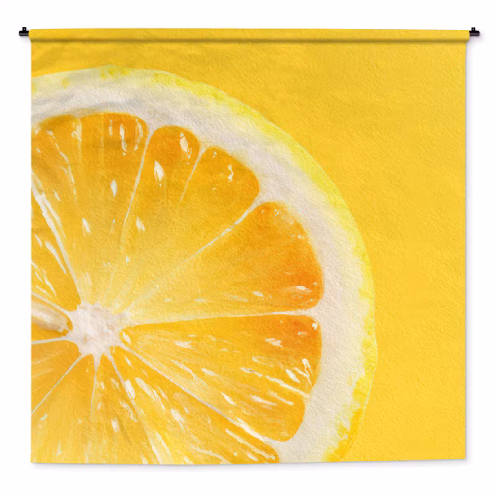 Wandkleed - Citroen - Geel - Zonnig — 1