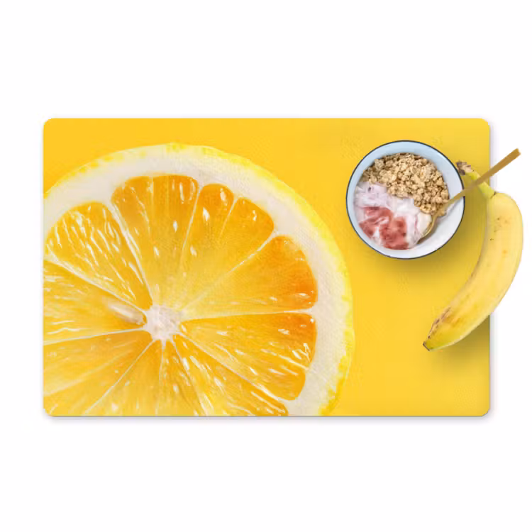 Placemat - 6 stuks - Citroen - Geel - Zonnig — 1