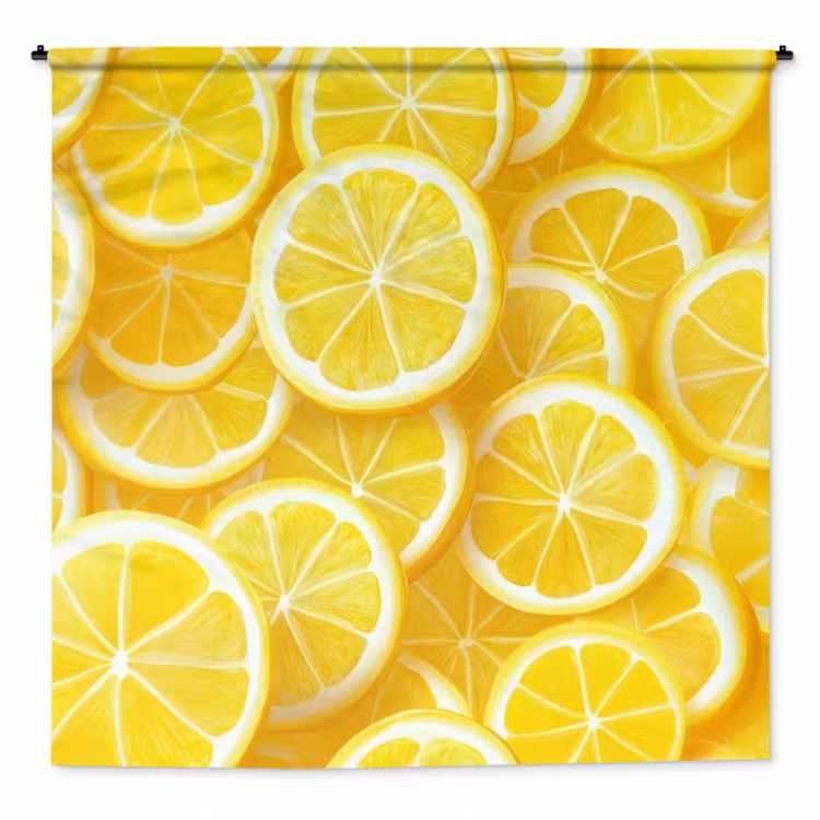 Wandkleed - Citroenen - Geel - Zomers - levendig — 1