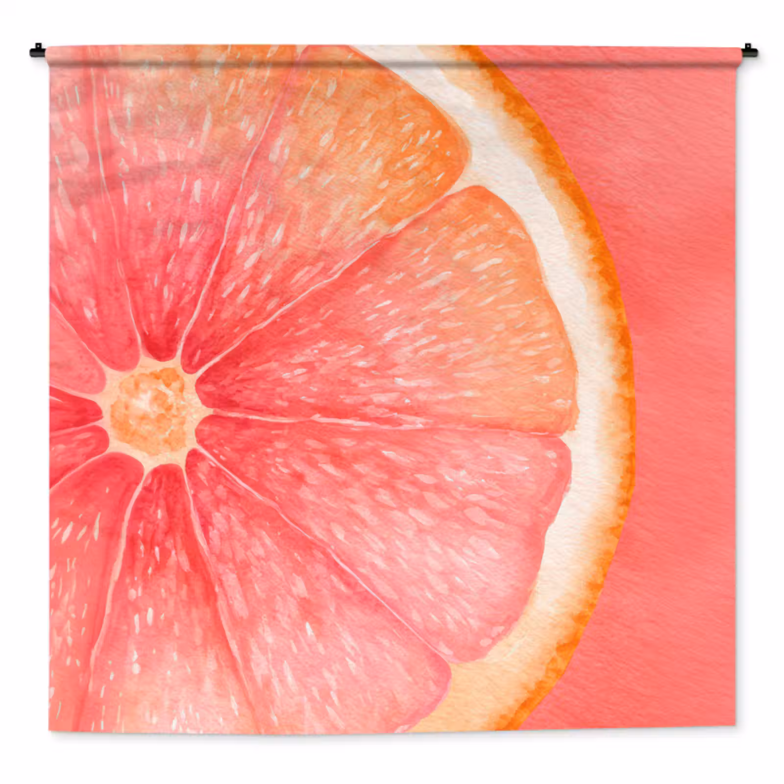 Wandkleed - Grapefruit - Roze - Levendig — 1