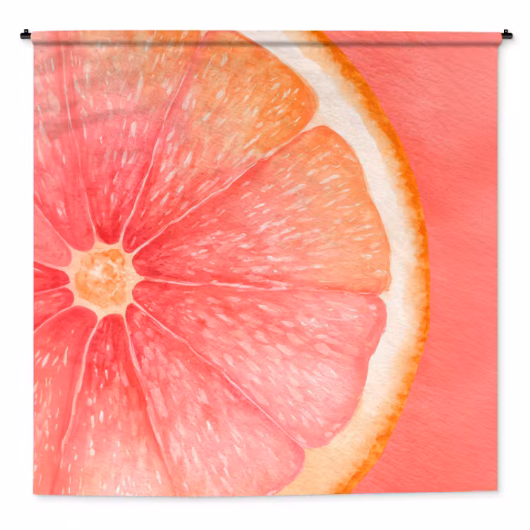 Wandkleed - Grapefruit - Roze - Levendig — 1