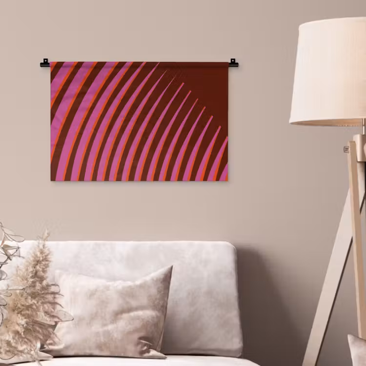 Wandkleed - Lijnen - Rood - Beweging — 2