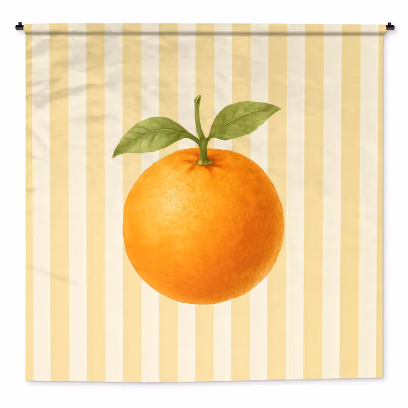 Wandkleed - Sinaasappel - Strepen - Oranje - Zomers — 1
