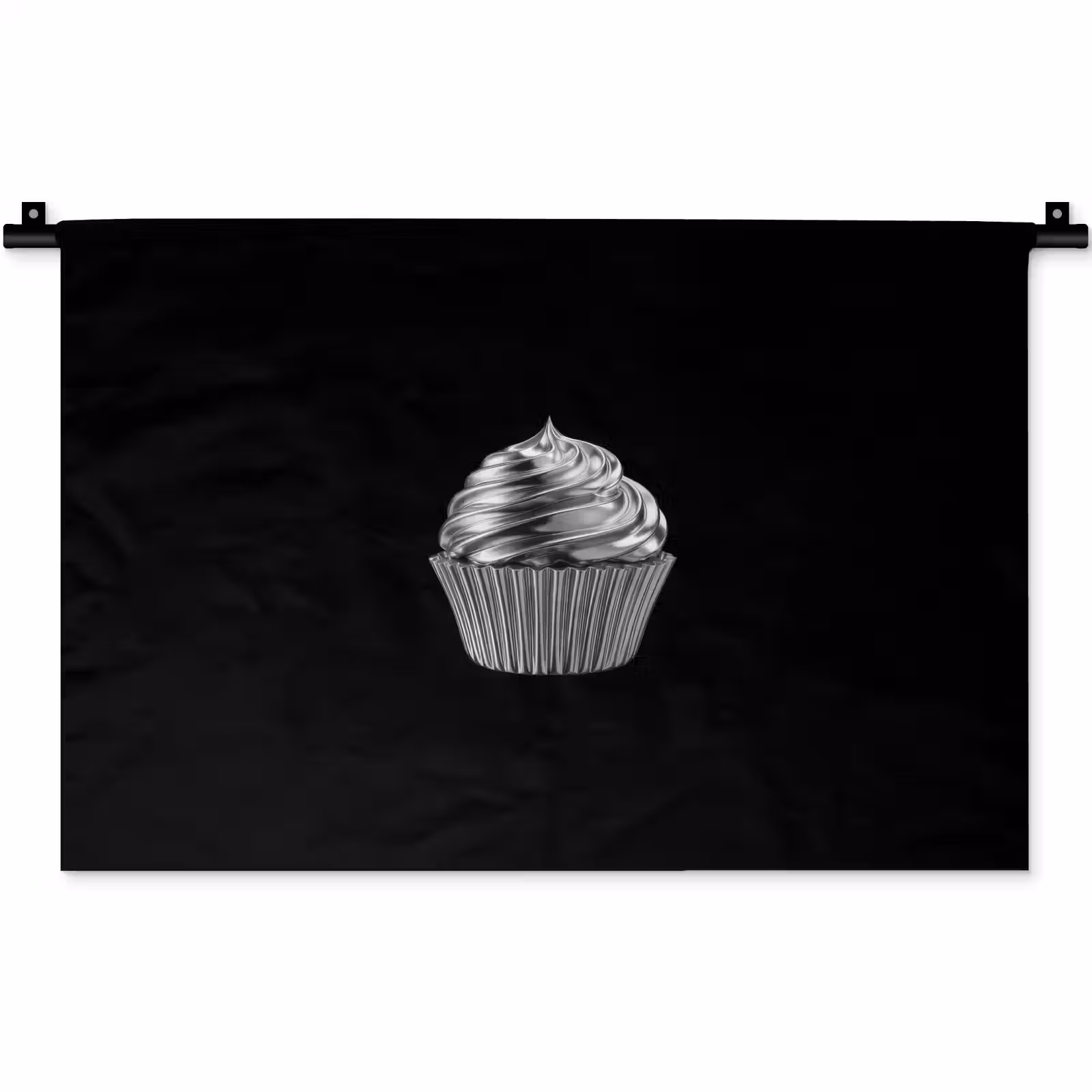 Wandkleed - Cupcake - Luxueus - Zilver — 1
