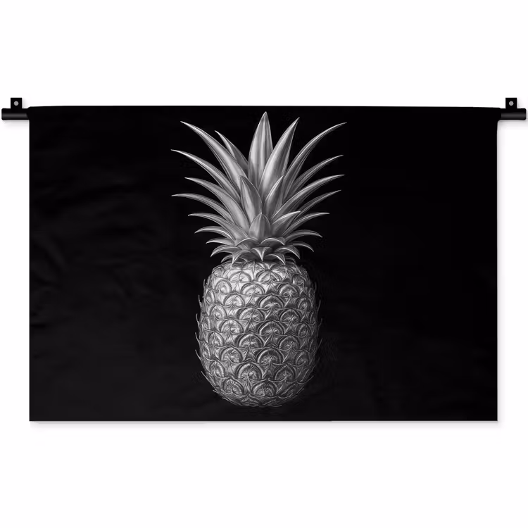 Wandkleed - Ananas - Gedetailleerd - Bladeren — 1