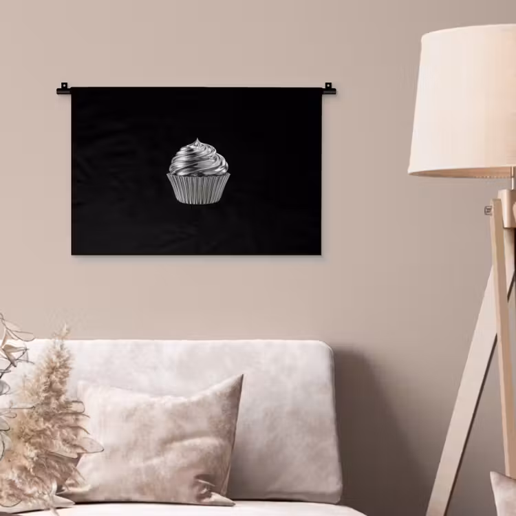 Wandkleed - Cupcake - Luxueus - Zilver — 2