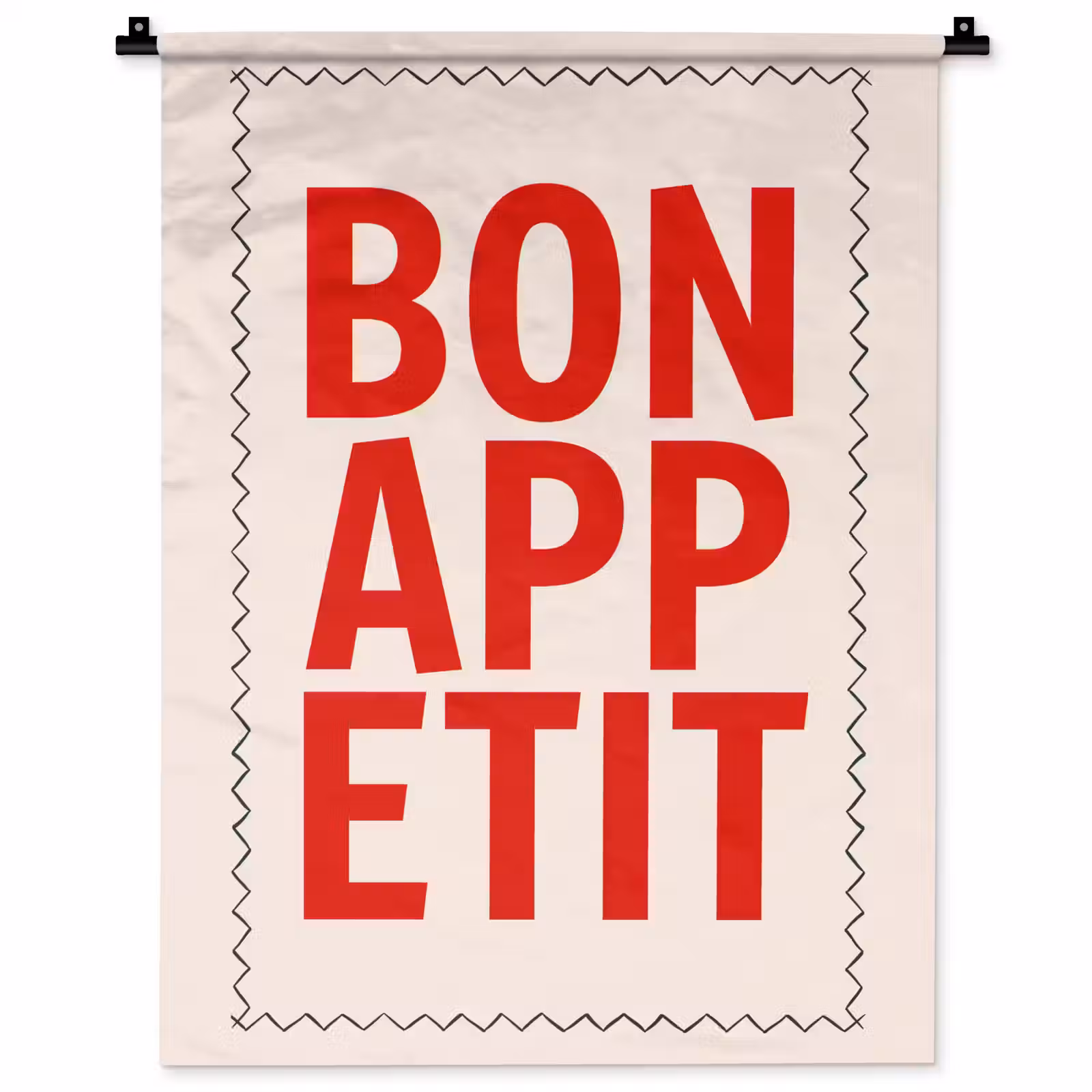 Wandkleed - Blokletters - Rood - Kartelrand — 1