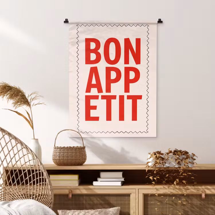 Wandkleed - Blokletters - Rood - Kartelrand — 4