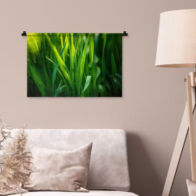 Wandkleed - Grassprieten - Lichtinval - Groen — 2