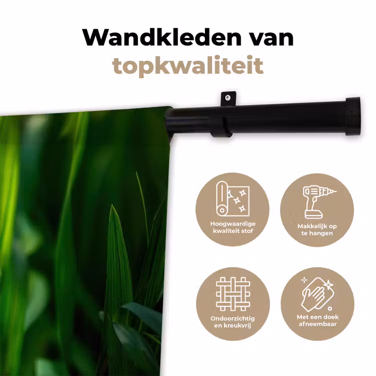Wandkleed - Grassprieten - Lichtinval - Groen — 3