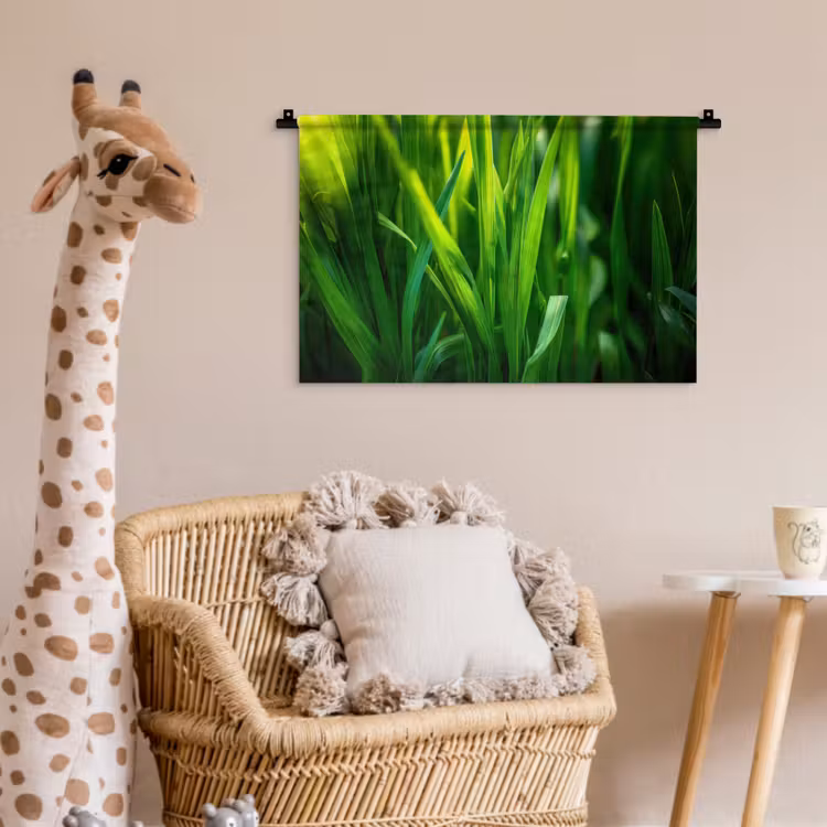 Wandkleed - Grassprieten - Lichtinval - Groen — 5