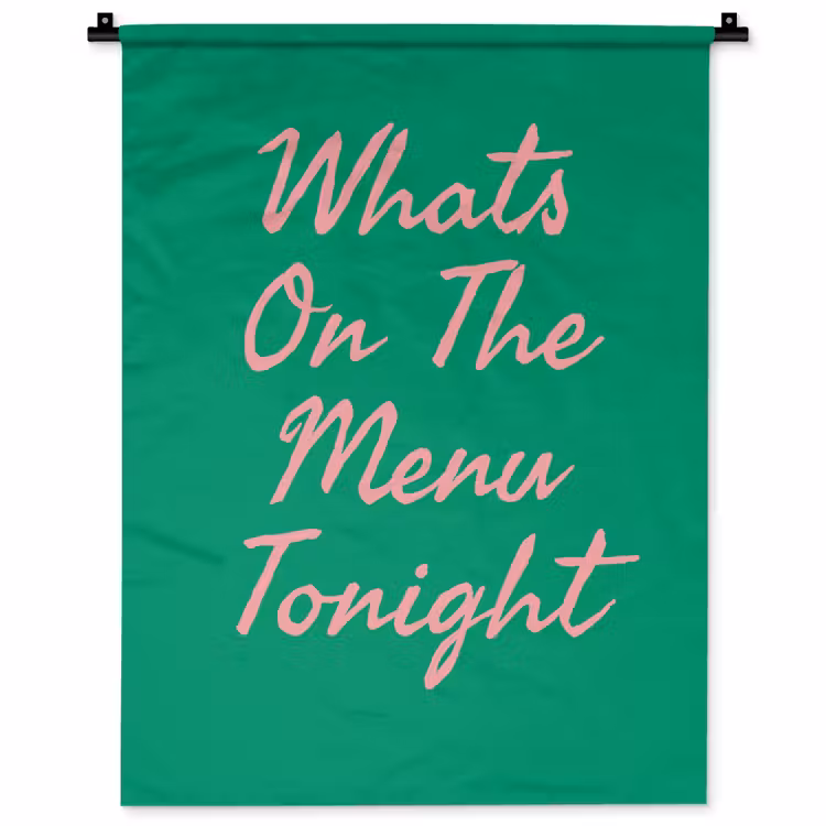 Wandkleed - Menu - Quote - Roze — 1