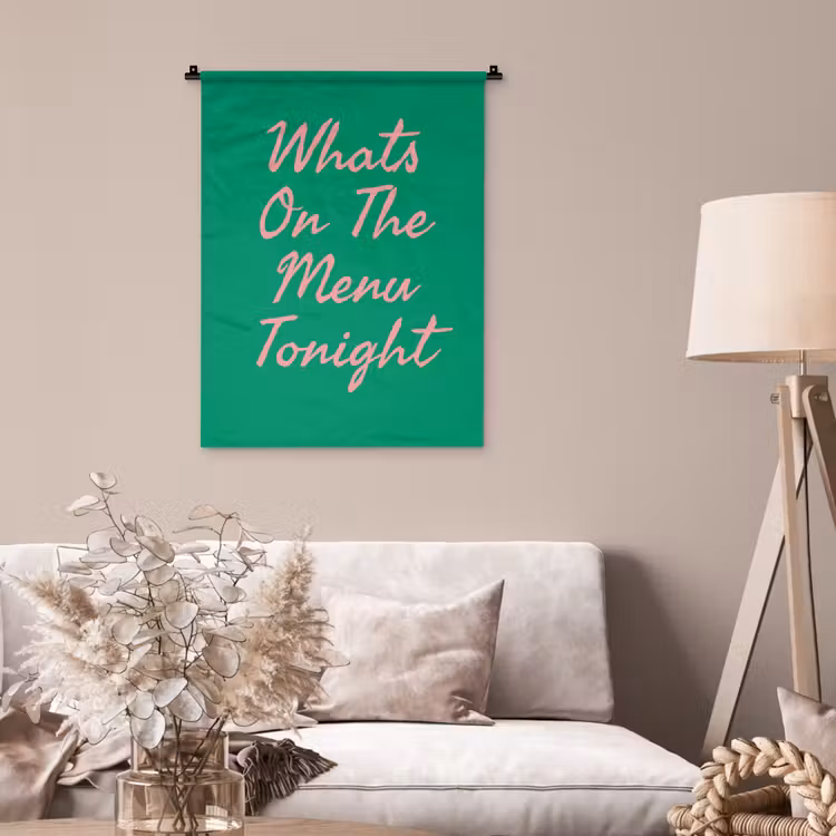 Wandkleed - Menu - Quote - Roze — 2