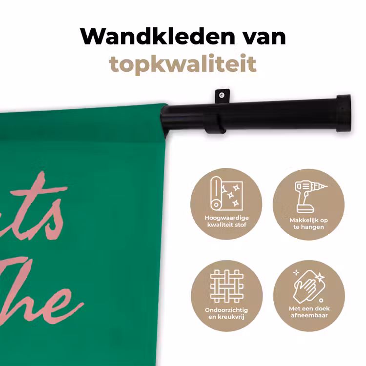 Wandkleed - Menu - Quote - Roze — 3