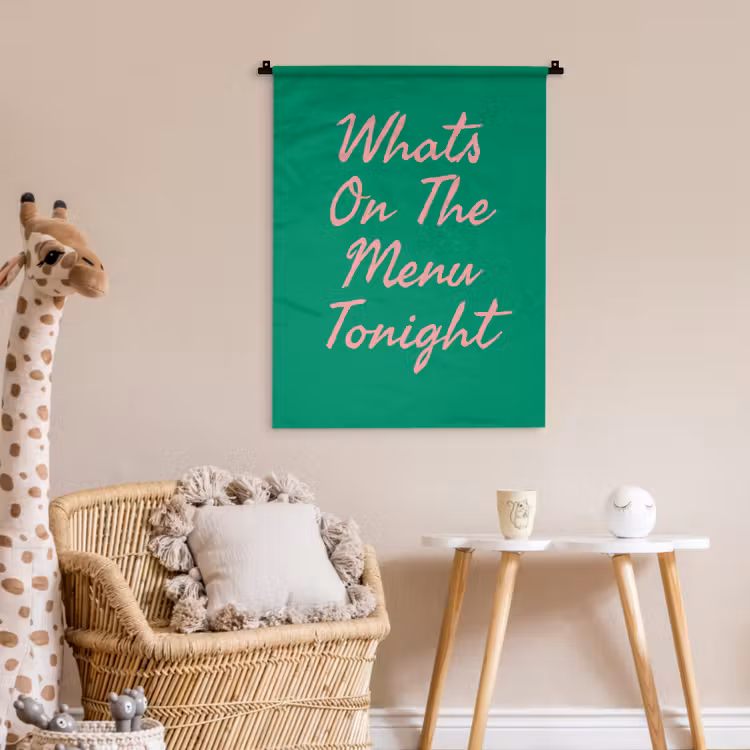 Wandkleed - Menu - Quote - Roze — 6