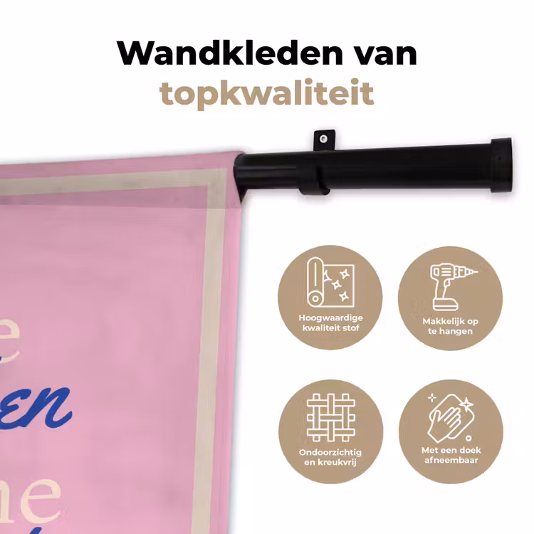 Wandkleed - Tekst - Blauw - Keuken - Kader — 3