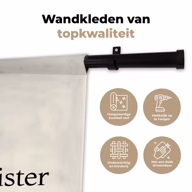 Wandkleed - Grill - Uitroepteken - Zwart - Tekst — 3