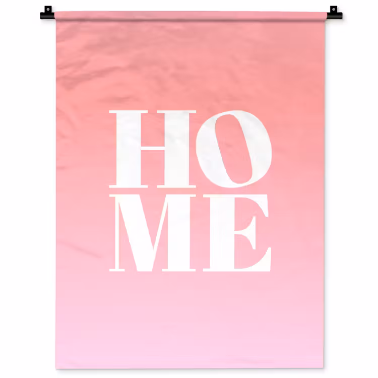 Wandkleed - Home - Letters - Groot - Roze — 1
