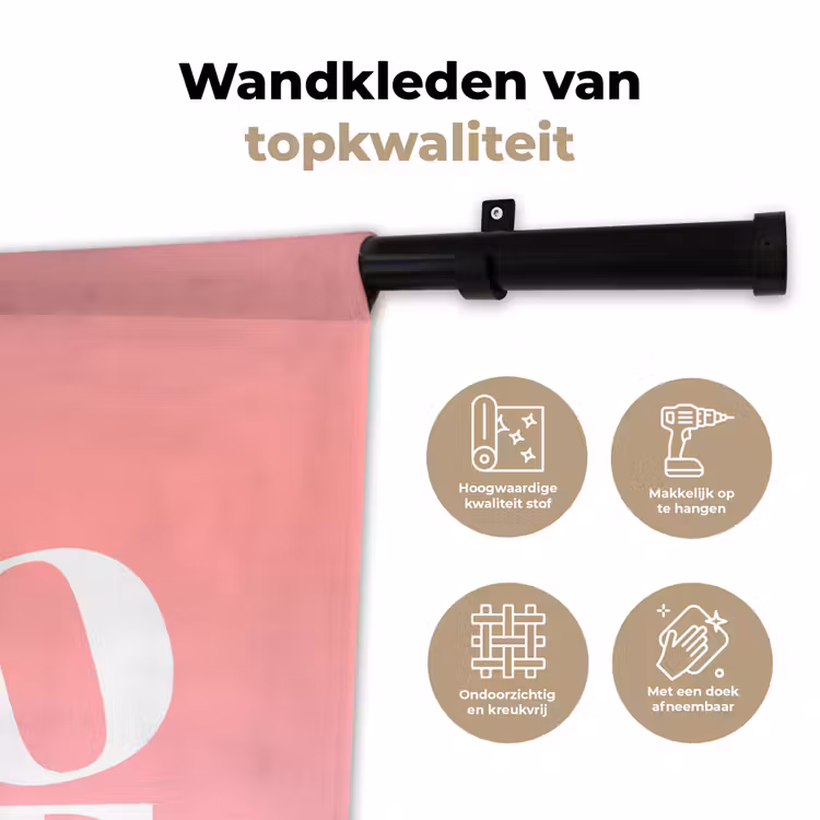 Wandkleed - Home - Letters - Groot - Roze — 3