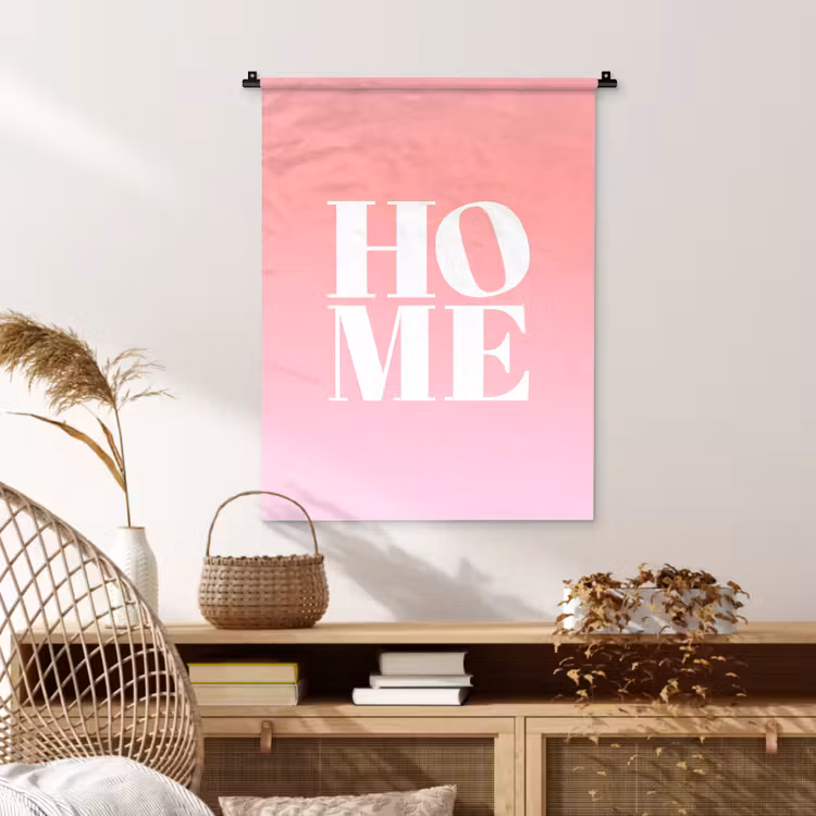 Wandkleed - Home - Letters - Groot - Roze — 4