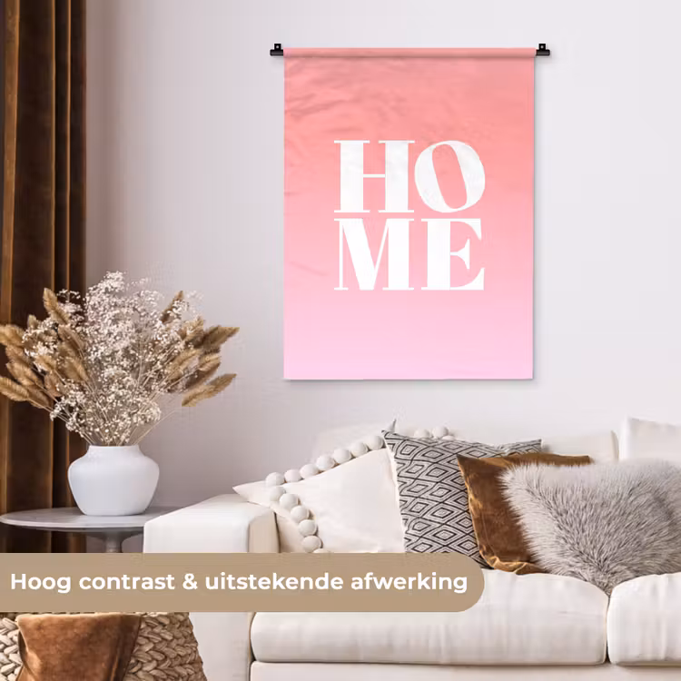 Wandkleed - Home - Letters - Groot - Roze — 5