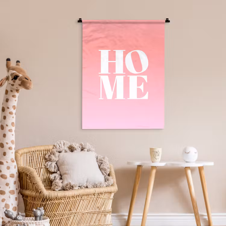 Wandkleed - Home - Letters - Groot - Roze — 6