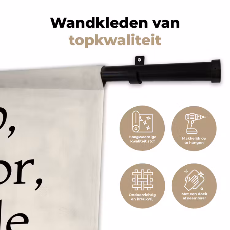 Wandkleed - Tekst - Glas - Getekend - Citroen — 3