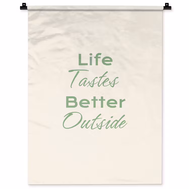 Wandkleed - Tekst - Sierlijk - Letters - Groen — 1