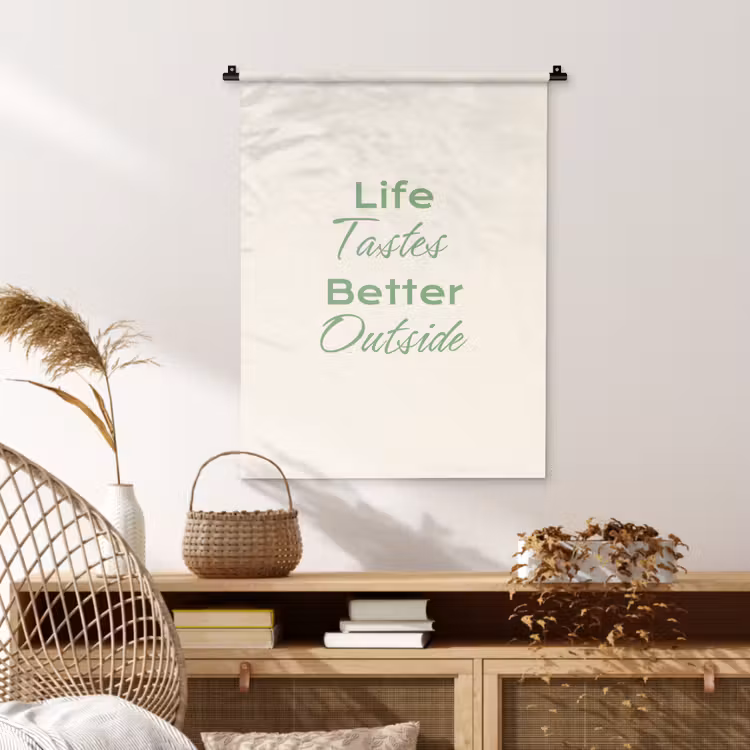 Wandkleed - Tekst - Sierlijk - Letters - Groen — 4