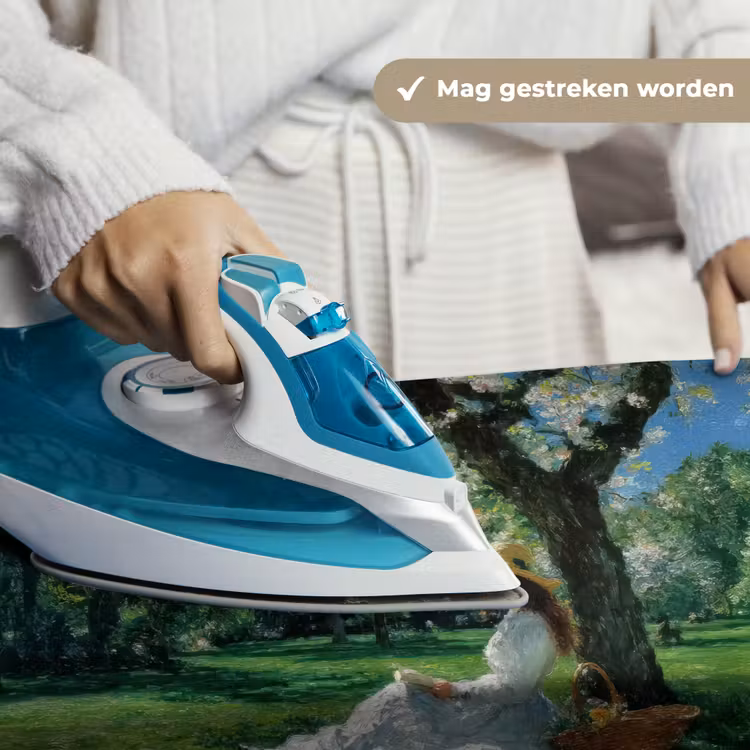 Wandkleed - Vrouw - Boom - Boek - Mandje — 6