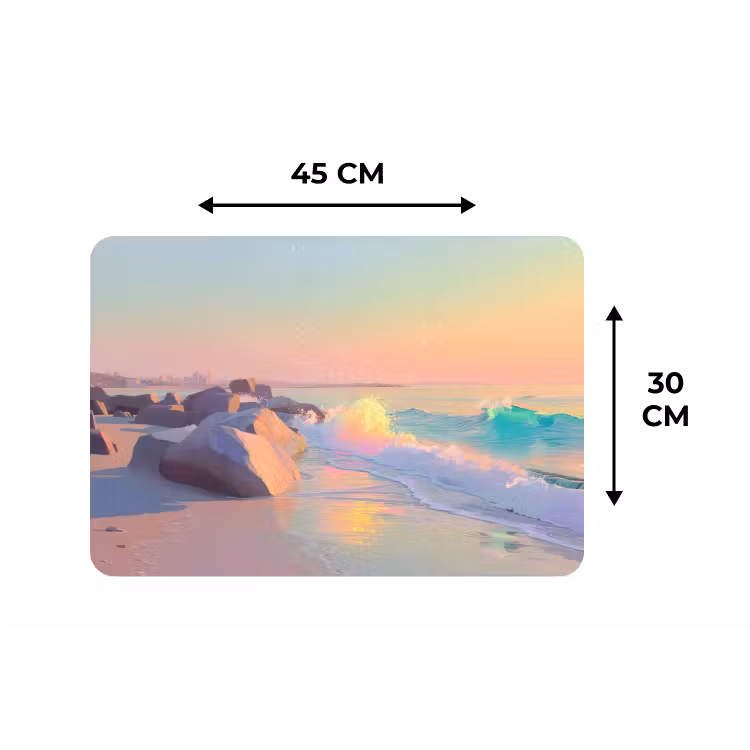 Placemat - 6 stuks - Zomerlicht - Strand - Fonkelende accenten — 3