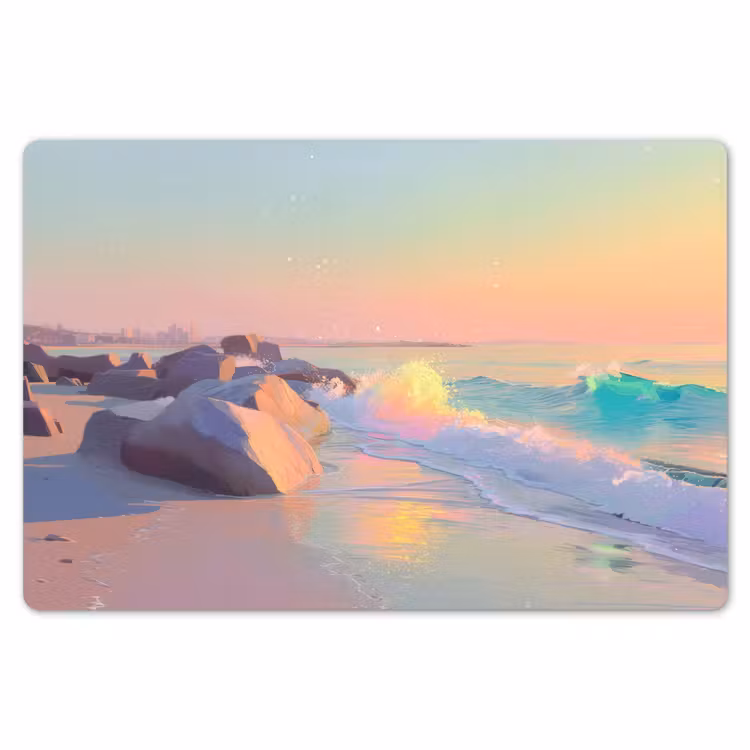 Placemat - 6 stuks - Zomerlicht - Strand - Fonkelende accenten — 7