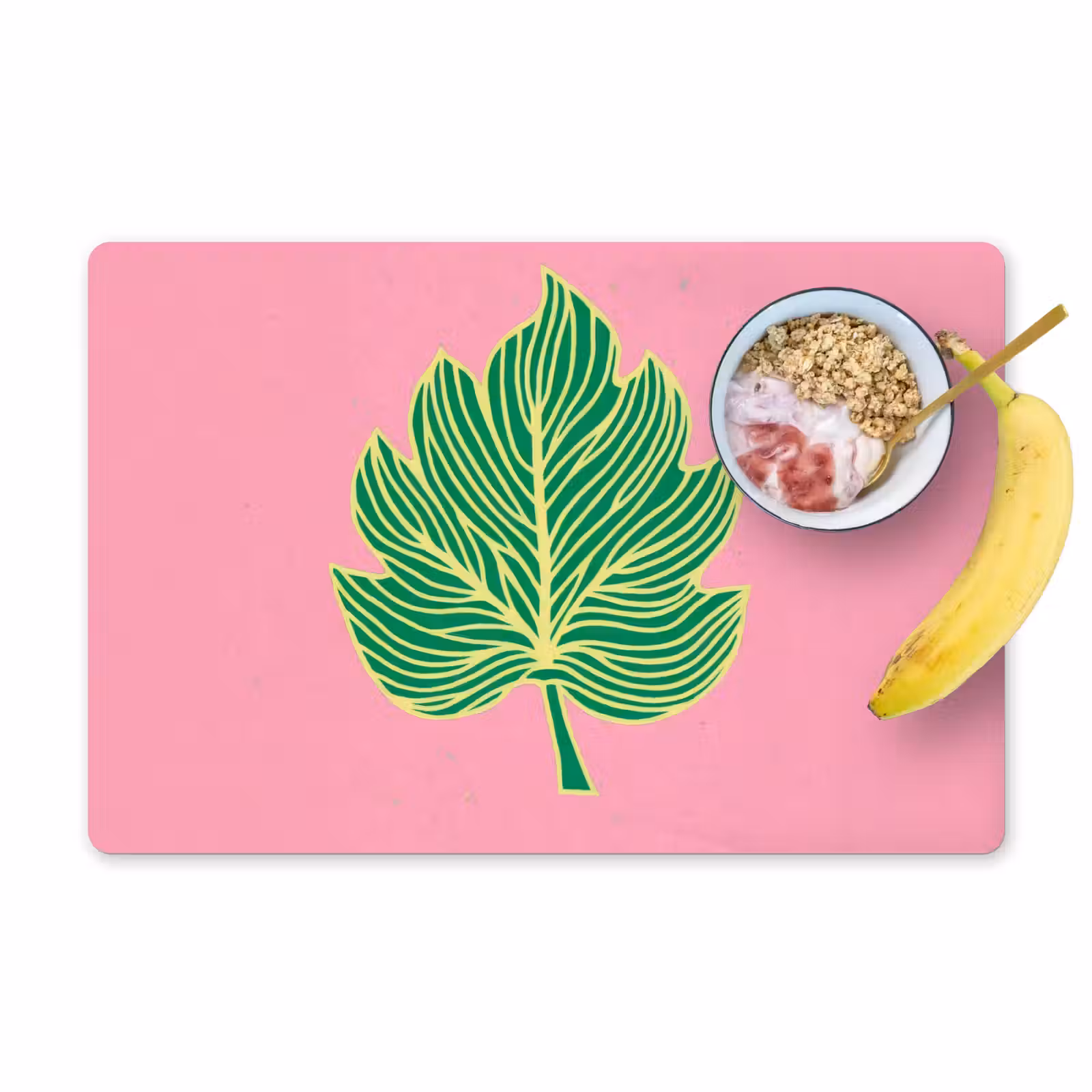 Placemat - 6 stuks - Blad - Groen - Illustratie - Minimalistisch — 1
