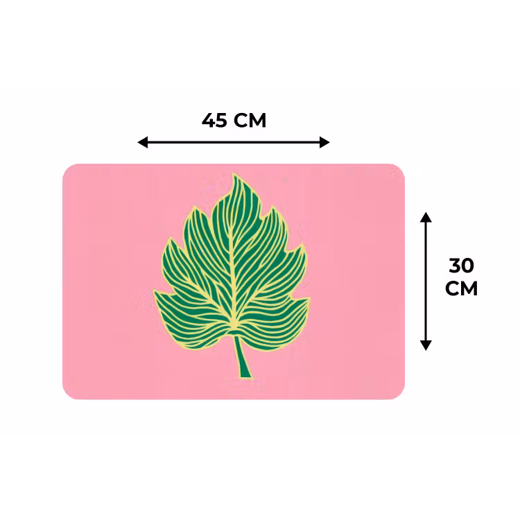 Placemat - 6 stuks - Blad - Groen - Illustratie - Minimalistisch — 3