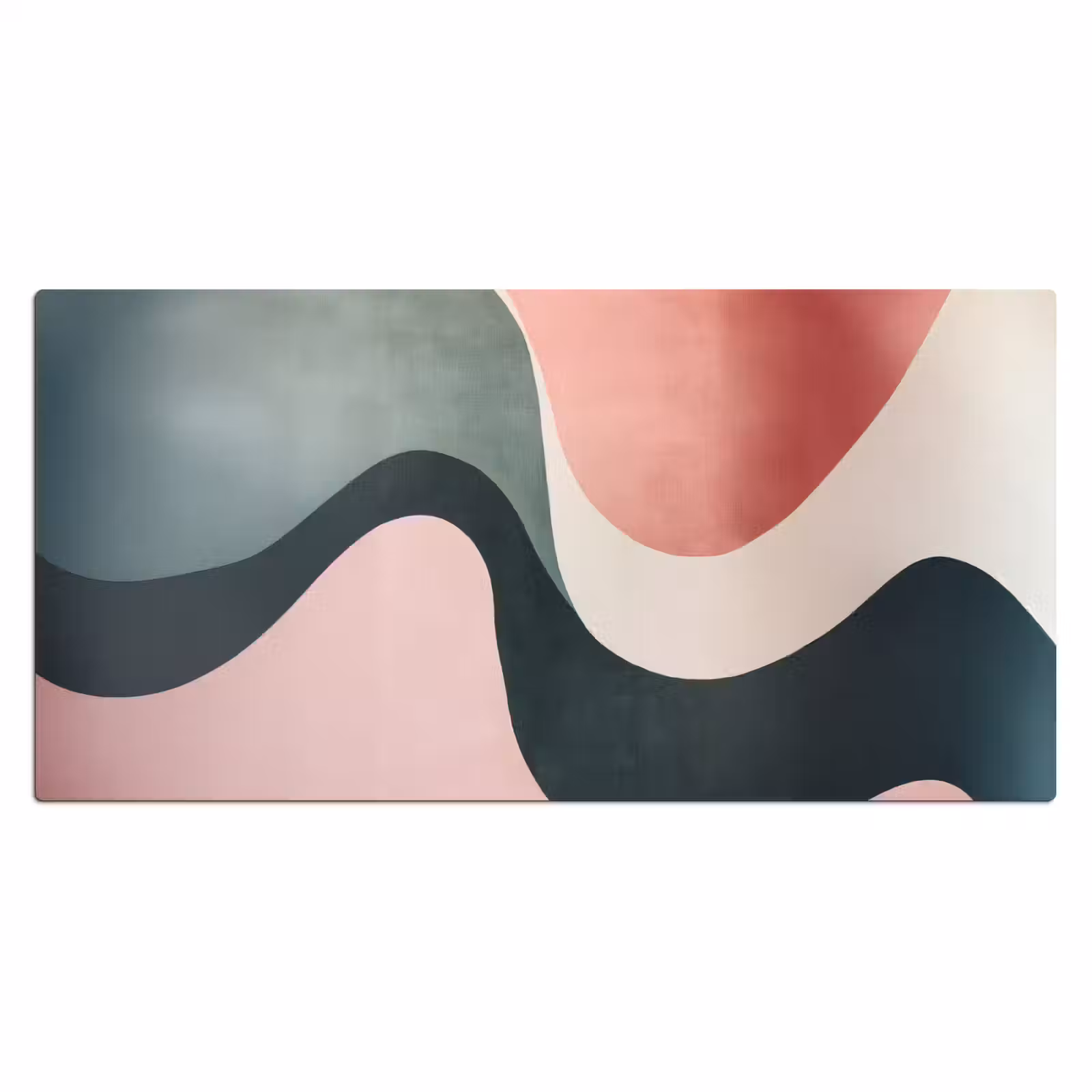 Bureau onderlegger - Abstract - Golven - Sierlijk - Roze — 1