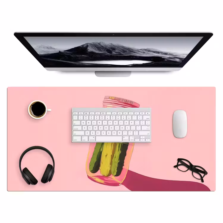 Bureau onderlegger - Augurken - Pot - Schaduw - Roze — 3
