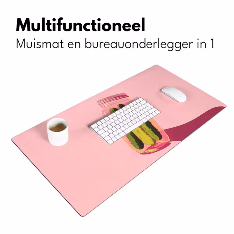 Bureau onderlegger - Augurken - Pot - Schaduw - Roze — 6