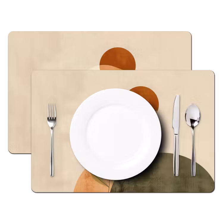 Placemat - 6 stuks - Takken - Vormen - Abstract — 2