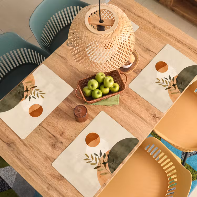 Placemat - 6 stuks - Takken - Vormen - Abstract — 6