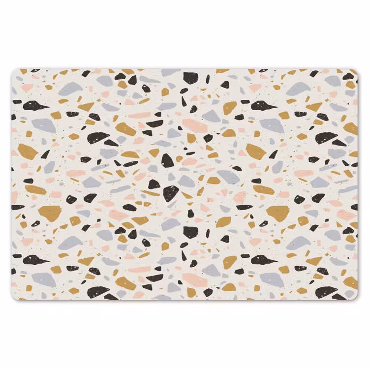 Placemat - 6 stuks - Terrazzo - Patroon - Neutraal - Zacht - Multi — 7