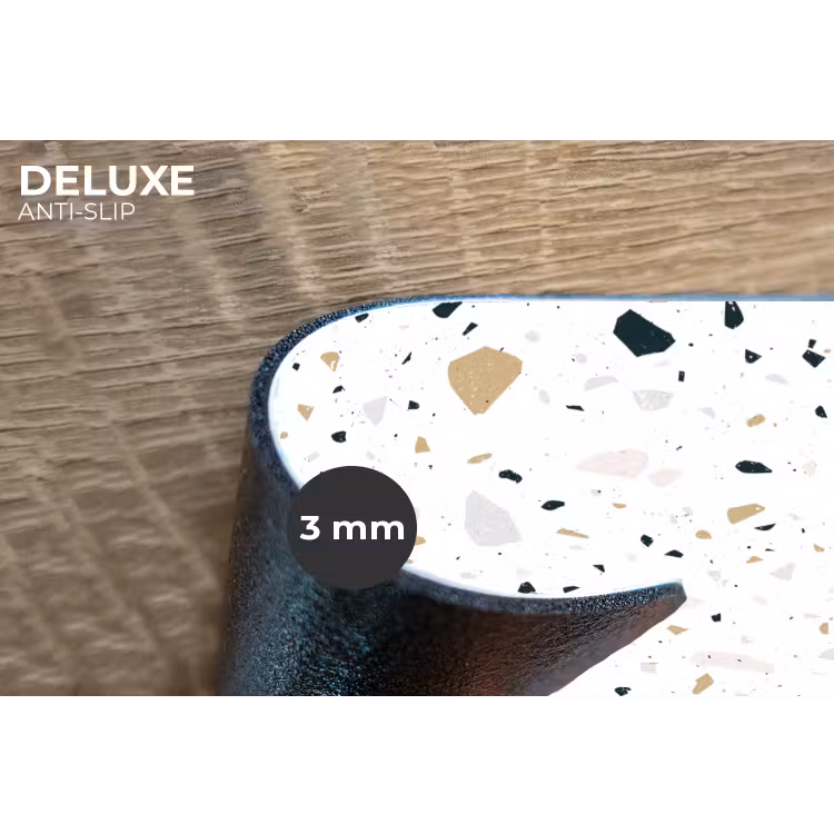 Placemat - 6 stuks - Terrazzo - Patroon - Wit - Neutraal — 4