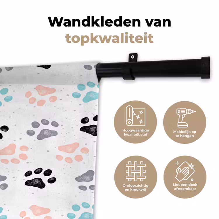 Wandkleed - Paw - Pattern - Color — 3